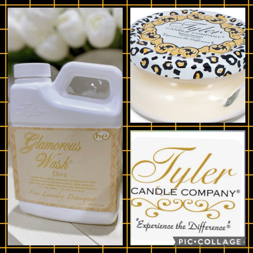 Tyler 16oz and 3.4 Oz candle from Tyler Candles